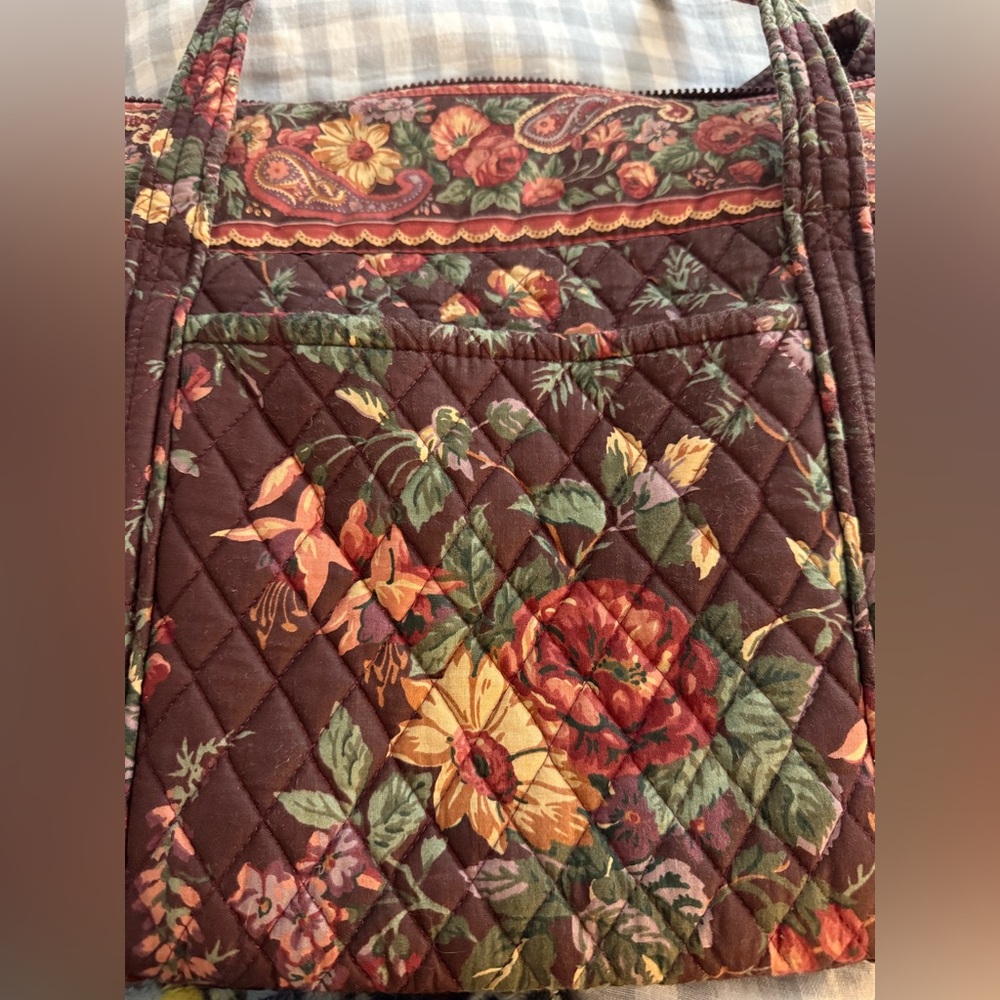 1993 Vintage Vera Bradley LARGE tote in pattern “Wildwood” Rare - Picture 13 of 14